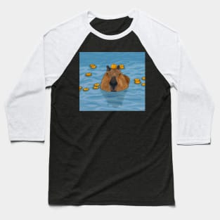 Capybara Chill Baseball T-Shirt